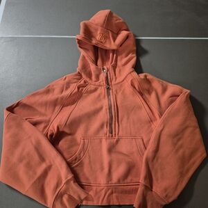 Lululemon Oversized Half Zip Cropped Scuba Hoodie